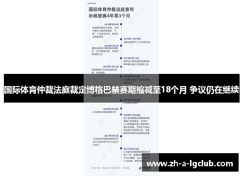 国际体育仲裁法庭裁定博格巴禁赛期缩减至18个月 争议仍在继续